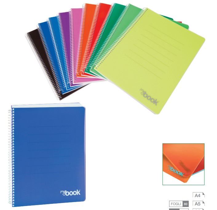 QUADERNO CON SPIRALE SENZA FORI A4 4MM Foto prodotto